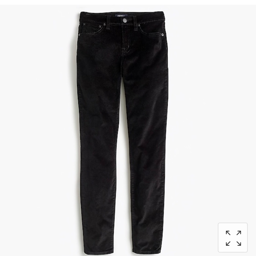 J Crew Velvet Skinny Jeans
